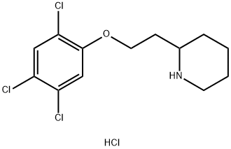 2-(2-Piperidinyl)ethyl 2,4,5-trichlorophenylether hydrochloride Struktur