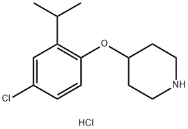 4-(4-Chloro-2-isopropylphenoxy)piperidinehydrochloride Struktur