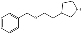 3-[2-(Benzyloxy)ethyl]pyrrolidine Struktur