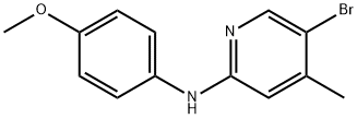 5-Bromo-N-(4-methoxyphenyl)-4-methyl-2-pyridinamine Struktur