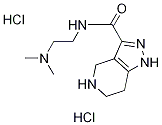 N-[2-(Dimethylamino)ethyl]-4,5,6,7-tetrahydro-1H-pyrazolo[4,3-c]pyridine-3-carboxamide diHCl Struktur