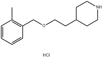 4-{2-[(2-Methylbenzyl)oxy]ethyl}piperidinehydrochloride Struktur