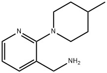 [2-(4-Methyl-1-piperidinyl)-3-pyridinyl]-methanamine Struktur