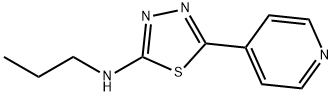 Propyl-(5-pyridin-4-yl-[1,3,4]thiadiazol-2-yl)-amine Struktur