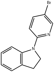 1-(5-Bromo-2-pyridinyl)indoline Struktur