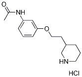 N-{3-[2-(3-Piperidinyl)ethoxy]phenyl}acetamidehydrochloride Struktur