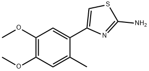 4-(4,5-Dimethoxy-2-methyl-phenyl)-thiazol-2-ylamine Struktur