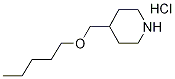 4-[(Pentyloxy)methyl]piperidine hydrochloride Struktur