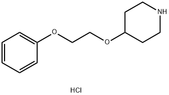 4-(2-Phenoxyethoxy)piperidine hydrochloride Struktur