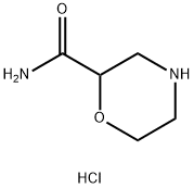 Morpholine-2-carboxylic acid amide dihydrochloride Struktur