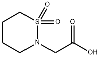 (1,1-Dioxo-1lambda*6*-[1,2]thiazinan-2-yl)-acetic acid Struktur