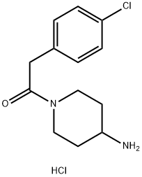 4-piperidinamine, 1-[(4-chlorophenyl)acetyl]- Struktur