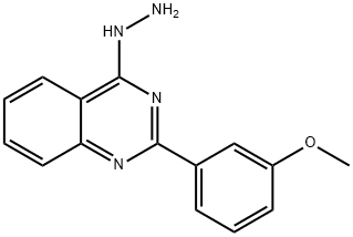 quinazoline, 4-hydrazino-2-(3-methoxyphenyl)- Struktur