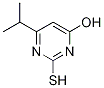 4-pyrimidinol, 2-mercapto-6-(1-methylethyl)- Struktur