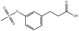 3-[3-(Methanesulfonyloxy)phenyl]propanoic acid Struktur