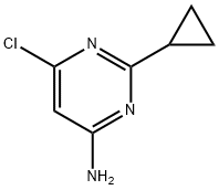 6-Chloro-2-cyclopropylpyrimidin-4-amine Struktur