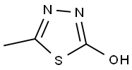 5-Methyl-1,3,4-thiadiazol-2-ol Struktur