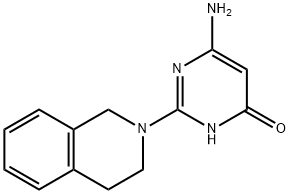 6-Amino-2-(3,4-dihydroisoquinolin-2(1H)-yl)pyrimidin-4(3H)-one Struktur