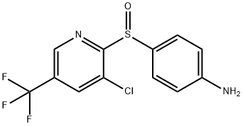 4-{[3-Chloro-5-(trifluoromethyl)-2-pyridinyl]-sulfinyl}aniline Struktur