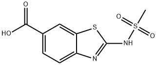 2-[(Methylsulfonyl)amino]-1,3-benzothiazole-6-carboxylic acid Struktur