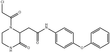 2-[1-(Chloroacetyl)-3-oxopiperazin-2-yl]-N-(4-phenoxyphenyl)acetamide Struktur