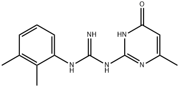 N-(2,3-Dimethylphenyl)-N'-(6-methyl-4-oxo-1,4-dihydropyrimidin-2-yl)guanidine Struktur