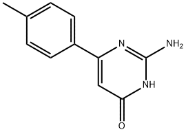 2-Amino-6-(4-methylphenyl)pyrimidin-4(3H)-one Struktur