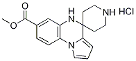 Methyl 4,5-dihydrospiro[pyrrolo(1,2-a)quinoxaline-4,4'-piperidine]-7-carboxylate hydrochloride Struktur