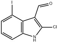 2-Chloro-4-iodo-1H-indole-3-carbaldehyde Struktur