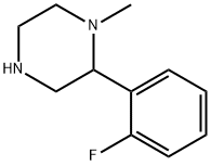 2-(2-Fluoro-phenyl)-1-methyl-piperazine Struktur