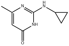 2-(Cyclopropylamino)-6-methylpyrimidin-4(3H)-one Struktur