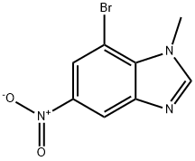 7-Bromo-1-methyl-5-nitro-1H-benzimidazole Struktur