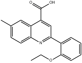 2-(2-ETHOXYPHENYL)-6-METHYLQUINOLINE-4-CARBOXYLICACID Struktur