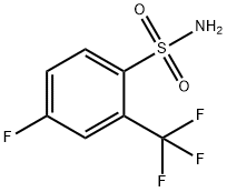 4-FLUORO-2-(TRIFLUOROMETHYL)BENZENESULFONAMIDE Struktur