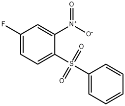 5-FLUORO-2-PHENYLSULFONYLNITROBENZENE Struktur