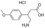 4-AMINO-3-(4-METHOXY-PHENYL)-BUTYRIC ACIDHYDROCHLORIDE Struktur