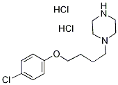 1-[4-(4-CHLORO-PHENOXY)-BUTYL]-PIPERAZINEDIHYDROCHLORIDE Struktur