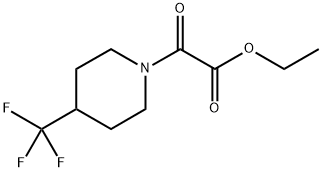 ethyl 2-oxo-2-[4-(trifluoromethyl)piperidino]acetate Struktur