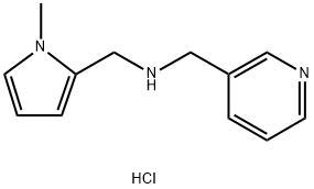 (1-Methyl-1H-pyrrol-2-ylmethyl)-pyridin-3-ylmethyl-amine hydrochloride Struktur