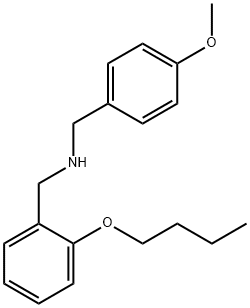 (2-Butoxyphenyl)-N-(4-methoxybenzyl)methanamine Struktur