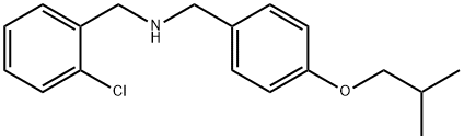 (2-Chlorophenyl)-N-(4-isobutoxybenzyl)methanamine Struktur