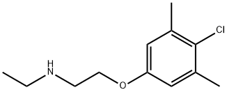 2-(4-Chloro-3,5-dimethylphenoxy)-N-ethyl-1-ethanamine Struktur