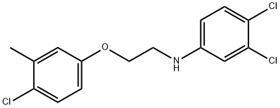 3,4-Dichloro-N-[2-(4-chloro-3-methylphenoxy)-ethyl]aniline Struktur