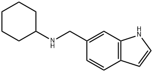 N-(1H-Indol-6-ylmethyl)cyclohexanamine Struktur