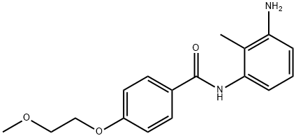 N-(3-Amino-2-methylphenyl)-4-(2-methoxyethoxy)-benzamide Struktur