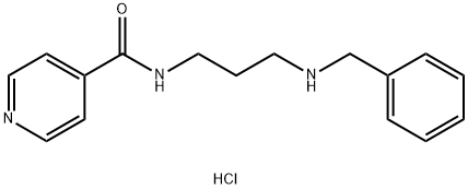 N-(3-Benzylamino-propyl)-isonicotinamidehydrochloride Struktur