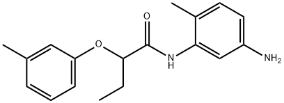 N-(5-Amino-2-methylphenyl)-2-(3-methylphenoxy)-butanamide Struktur