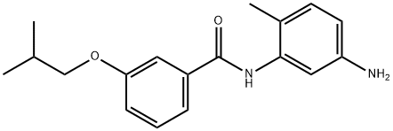 N-(5-Amino-2-methylphenyl)-3-isobutoxybenzamide Struktur