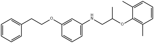 N-[2-(2,6-Dimethylphenoxy)propyl]-3-(phenethyloxy)aniline Struktur