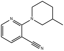 2-(3-methylpiperidin-1-yl)nicotinonitrile Struktur